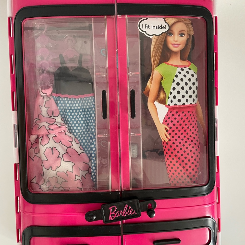 Barbie Fashion Closet with Pink and Black Accents-Accessories Only